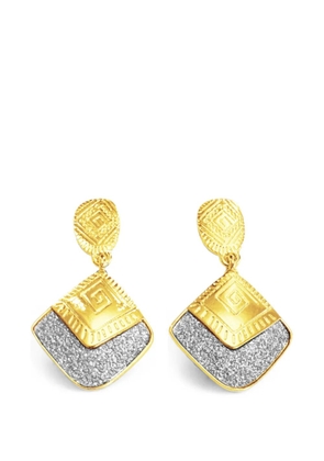 HZMER JEWELLERY Bhakti drop earrings - Gold