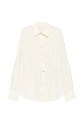 Moncler logo-patch long-sleeve shirt - Neutrals