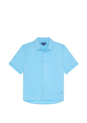 Vilebrequin short-sleeve linen shirt - Blue