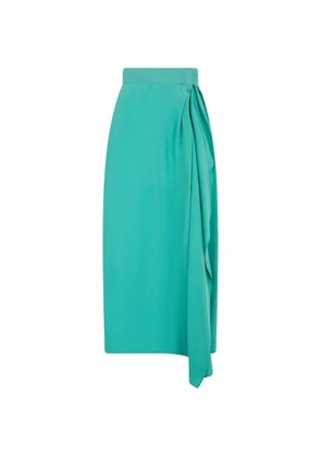 Alberta Ferretti high-waist midi dress - Green
