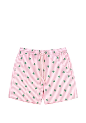 MC2 Saint Barth striped turtle-print swim shorts - Pink