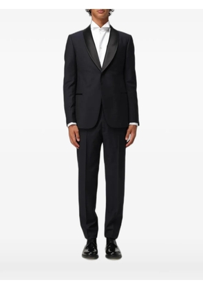 Emporio Armani shawl-lapel virgin-wool suit - Blue
