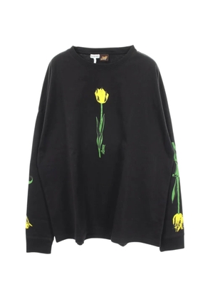 Loewe Pre-Owned 2010s Paula's Ibiza Tulip T-shirt - Black