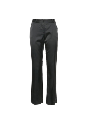 Dolce & Gabbana Pre-Owned straight-fit satin trousers - Black