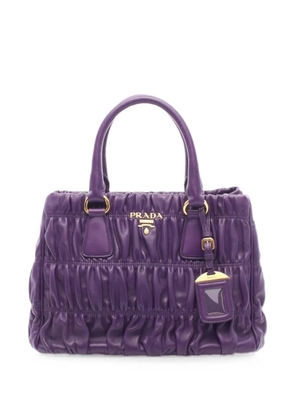 Prada Pre-Owned 2000s ruched leather handbag - Purple