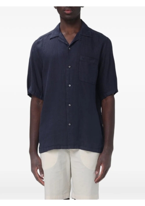 BROOKSFIELD linen bowling shirt - Blue