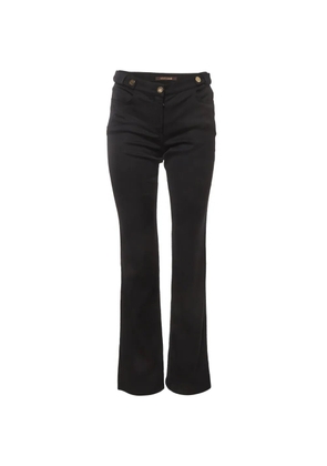 Roberto Cavalli Vintage medallion-button trousers - Black