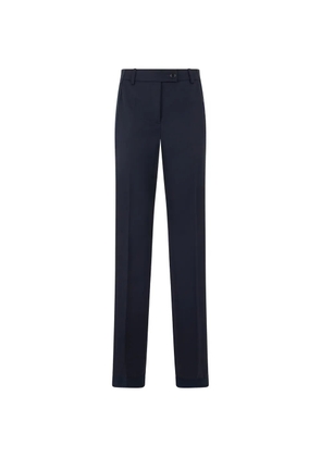 Moschino virgin wool straight-leg trousers - Blue