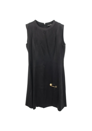 Versace Pre-Owned 2010s Medusa safety pin mini dress - Black