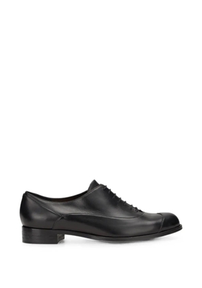 Moschino leather oxford shoes - Black