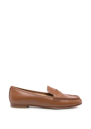 Michael Michael Kors Jennings logo-plaque leather loafers - Brown