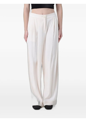Armani Exchange buttoned pleated trousers - Neutrals
