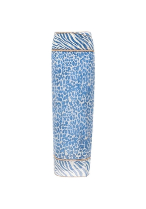 MC2 Saint Barth Blue Safari-print Thaiti maxi skirt