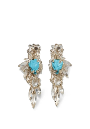 Ermanno Scervino crystal-embellished drop earrings - Gold