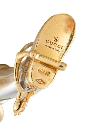 Gucci Pre-Owned logo-charm bracelet - Gold