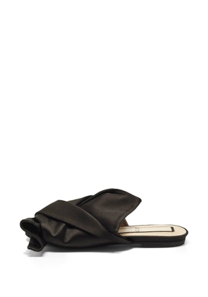 Nº21 knot-detail flat sandals - Black
