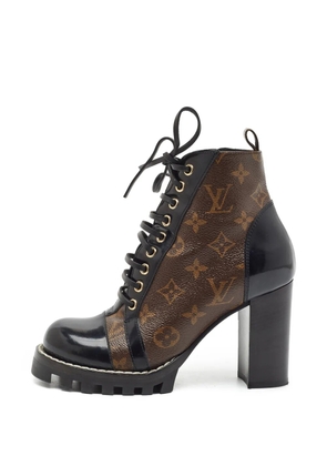 Louis Vuitton Pre-Owned Star Trail Monogram ankle boots - Brown