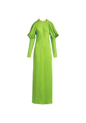 Silvia Tcherassi Antonia cold-shoulder maxi dress - Green