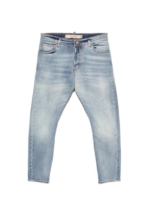 YES LONDON distressed slim-fit jeans - Blue