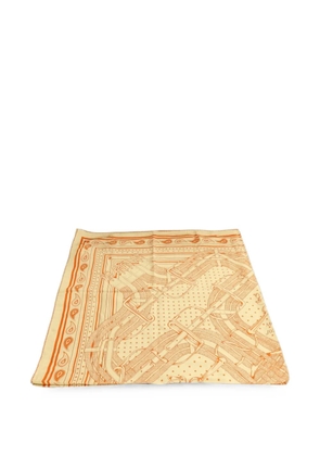 Hermès Pre-Owned Equestres shawl scarf - Neutrals