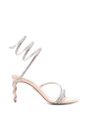 René Caovilla Cleo crystal-embellished sandals - Neutrals