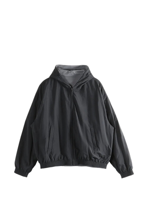 Balenciaga reversible zip-up hooded jacket - Black