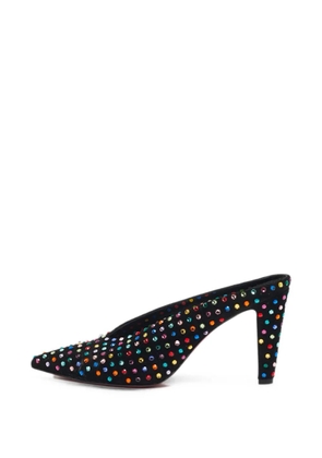 Christian Louboutin Pre-Owned crystal-embellished mules - Black