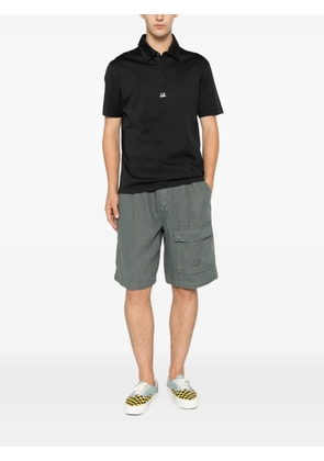 C.P. Company logo-print polo shirt - Blue