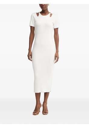 FRACOMINA cut-out chain-link midi dress - White