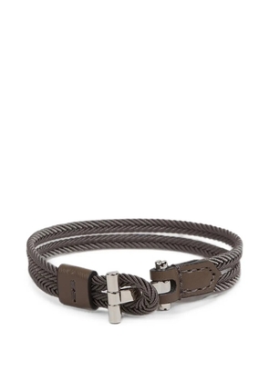 TOM FORD T-bar braided bracelet - Grey