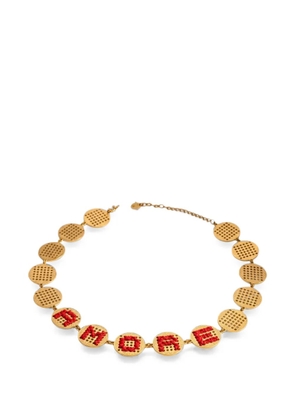 L'EIGHT STUDIO embroidery necklace - Gold