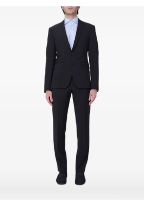 Emporio Armani notched-lapel single-breasted suit - Blue