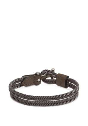 TOM FORD T-bar braided bracelet - Grey
