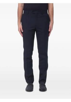 Fay slim-fit virgin wool trousers - Blue
