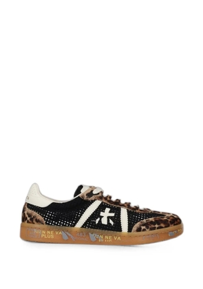 Premiata Bonnie leopard-print sneakers - Black