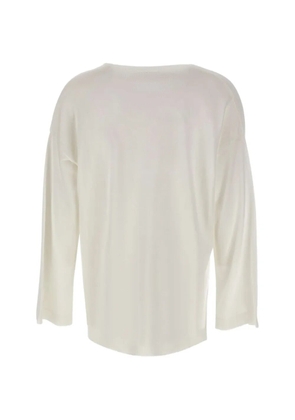 Kangra slit-cuff V-neck cardigan - Neutrals