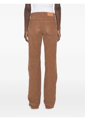 Stella McCartney corduroy-effect straight-leg jeans - Brown