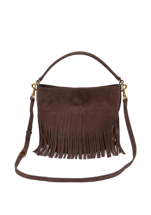ERMANNO FIRENZE fringed suede shoulder bag - Brown