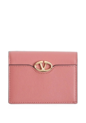 Valentino Garavani VLogo The Bold Edition small calfskin wallet - Pink