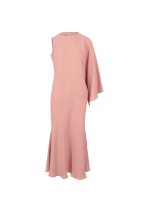 Gianluca Capannolo asymmetric cape-sleeve dress - Pink