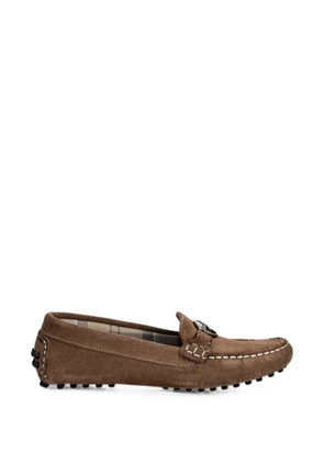 Barbour Laire suede loafers - Brown