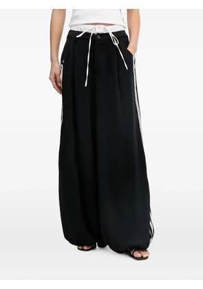 Aniye By Sandy side-stripe track pants - Black