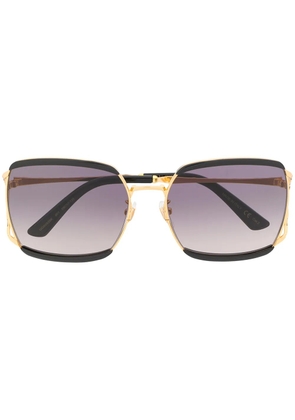 Gucci Eyewear stripe detail sunglasses - Black