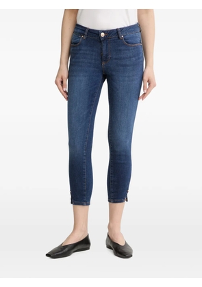 FRACOMINA cropped zip-detail jeans - Blue