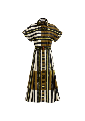 Silvia Tcherassi Noor striped midi dress - Green