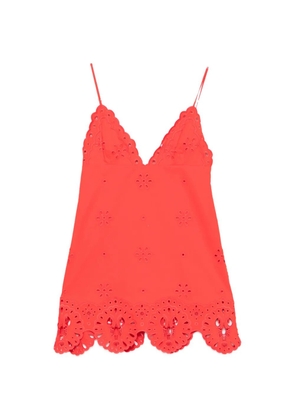 Retrofete Nebullah broderie-anglaise mini dress - Red