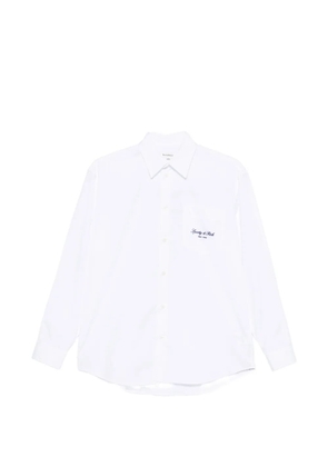 Sporty & Rich logo-embroidered shirt - White