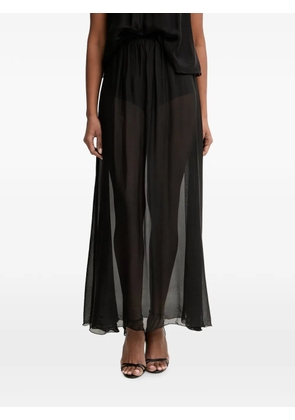 Haveone sheer floor-length maxi skirt - Black