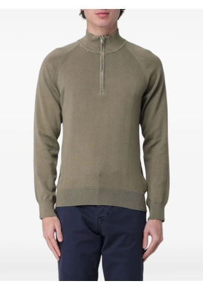 Blauer quarter-zip raglan-sleeve sweater - Green