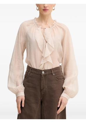 GUESS USA ruffled long-sleeve blouse - Pink